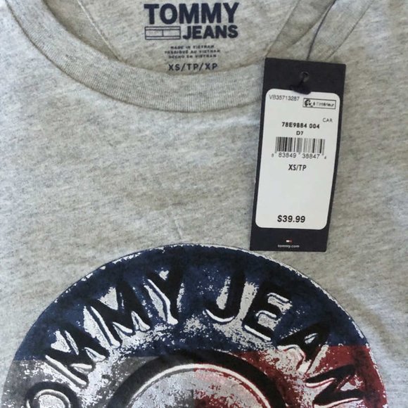 Tommy Jeans Hilfiger 78E9884 004 Tee T shirt NWT - Picture 6 of 9